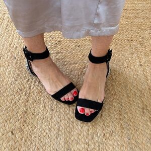 Free People Brand New Howsty Sandals Ankle strap suede leather boho chic 🌈